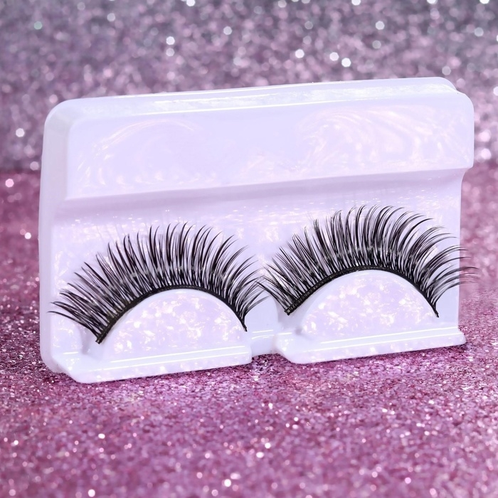 Ресницы накладные &laquo;Мечтающий взгляд&raquo;, 11 мм, без клея, цвет чёрный