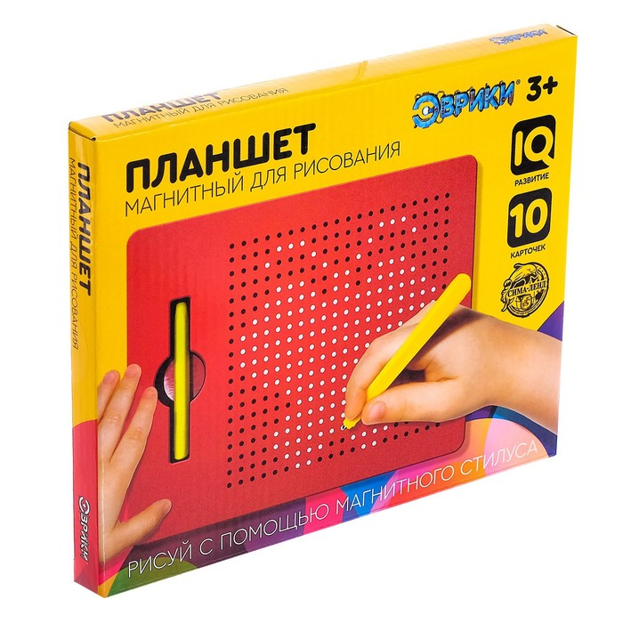 Планшет обучающий &laquo;Магнитное рисование&raquo;, 380 отверстий, цвет красный