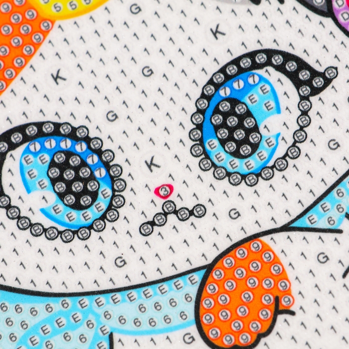 Алмазная мозаика для детей на раме с полным заполнением разнымии стразами &laquo;Кошечка&raquo;, 15 х 15 см