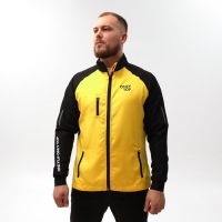 Ветровка ONLYTOP унисекс black/yellow, р. 56 Ветровка ONLYTOP унисекс black/yellow, р. 56