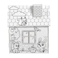 Домик-раскраска «Весёлые зверята», 3в1 Домик-раскраска «Весёлые зверята», 3в1