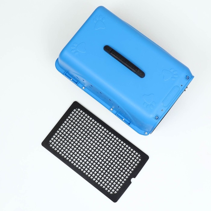 Переноска для животных пластиковая с металлической дверью 47 х 30 х 35 см, вес до 12 кг, голубая 9 Переноска для животных пластиковая с металлической дверью 47 х 30 х 35 см, вес до 12 кг, голубая 9