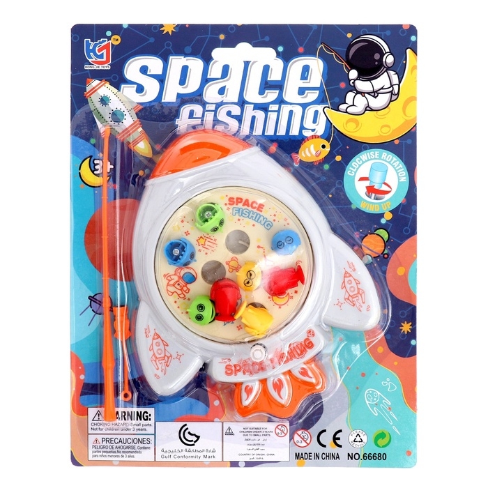 Рыбалка заводная «Ракета», 8 рыбок, с удочкой, МИКС Рыбалка заводная «Ракета», 8 рыбок, с удочкой, МИКС