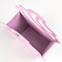 Кашпо деревянное "Пироженка" 21,5х19х7,6 см розовый Кашпо деревянное "Пироженка" 21,5х19х7,6 см розовый