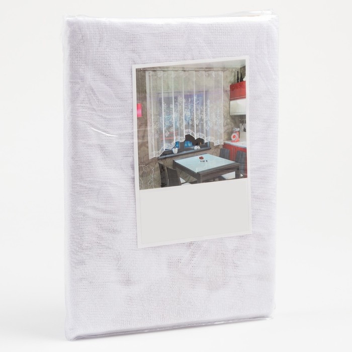 Тюль на кухню со шторной лентой, 270х160 см, 100% полиэстер