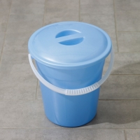 Ведро пищевое с крышкой &laquo;Евро&raquo;, 8 л, особопрочное, цвет МИКС