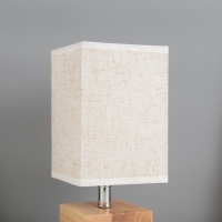 Лампа настольная "Куб" 1х40Вт Е27 светлое дерево 11,5х11,5х27см Лампа настольная "Куб" 1х40Вт Е27 светлое дерево 11,5х11,5х27см