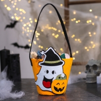 Корзинка декоративная &laquo; Призрак и тыква&raquo;, 12,5 &times; 12,5 &times; 25 см