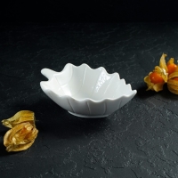 Соусник фарфоровый Magistro &laquo;Лист Бланш&raquo;, 150 мл, 15,5&times;9,5&times;4,5 см, цвет белый