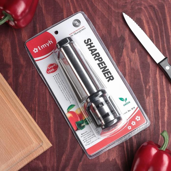 Заточка для ножей Magistro «Металлик», с 2 отделениями для стальных и керамических ножей Заточка для ножей Magistro «Металлик», с 2 отделениями для стальных и керамических ножей