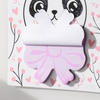 Магнит с блоком для записей "Панда с бантом" 12,5х15,7 см Магнит с блоком для записей "Панда с бантом" 12,5х15,7 см