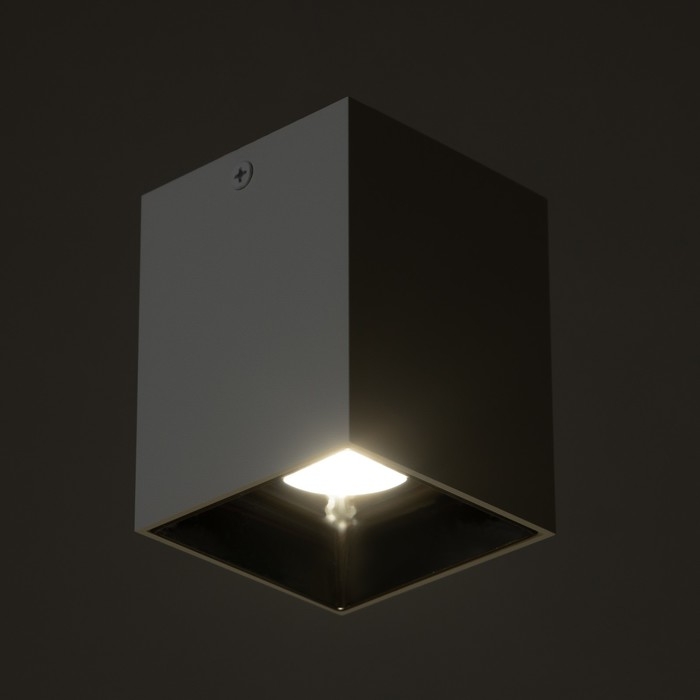 Светильник Светильник "Кубик" LED 4000К 10Вт DIM220 белый серебро 7,5х7,5х9,5см