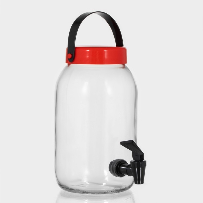 Кувшин стеклянный с краником Macro, 3 л Кувшин стеклянный с краником Macro, 3 л