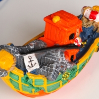 Корабль сувенирный "Рыбацкое судно" 16*7*7см Корабль сувенирный "Рыбацкое судно" 16*7*7см