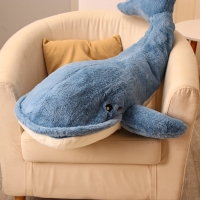 Мягкая игрушка «Кит», 90 см, с пледом, рот на молнии Мягкая игрушка «Кит», 90 см, с пледом, рот на молнии