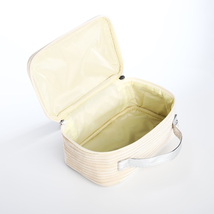 Косметичка на молнии, цвет бежевый Косметичка на молнии, цвет бежевый