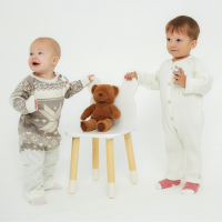 Комбинезон вязаный Крошка Я "Снежинка" рост 80-86 см