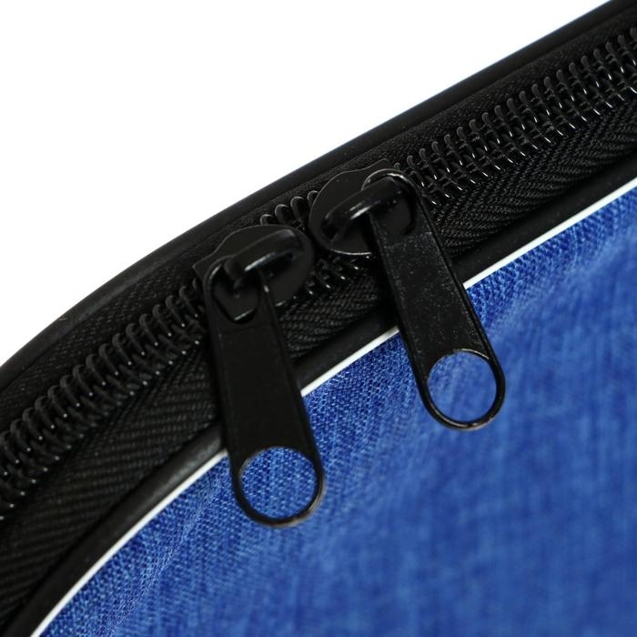 Папка с ручками текстильная А4, Calligrata Папка с ручками текстильная А4, Calligrata "Офис", для бумаг, для офиса, нейлон 600D, лён, синяя, ПМ/1, 350 х 270 х 20 мм,