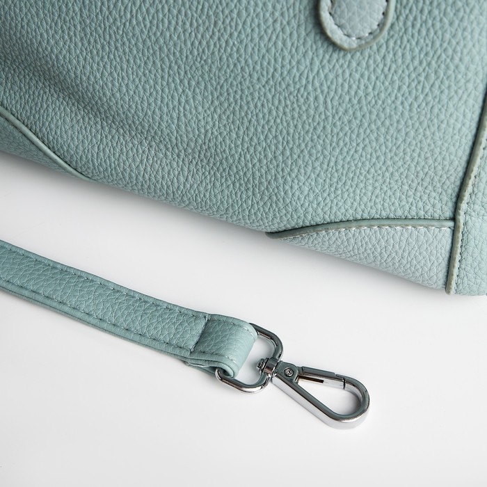 Сумка женская тоут на молнии, цвет бирюзовый Сумка женская тоут на молнии, цвет бирюзовый