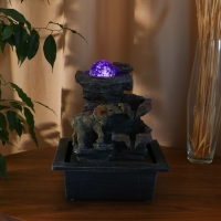 Фонтан "Слоник на скале" 16х20х26 см (с подсветкой) Фонтан "Слоник на скале" 16х20х26 см (с подсветкой)
