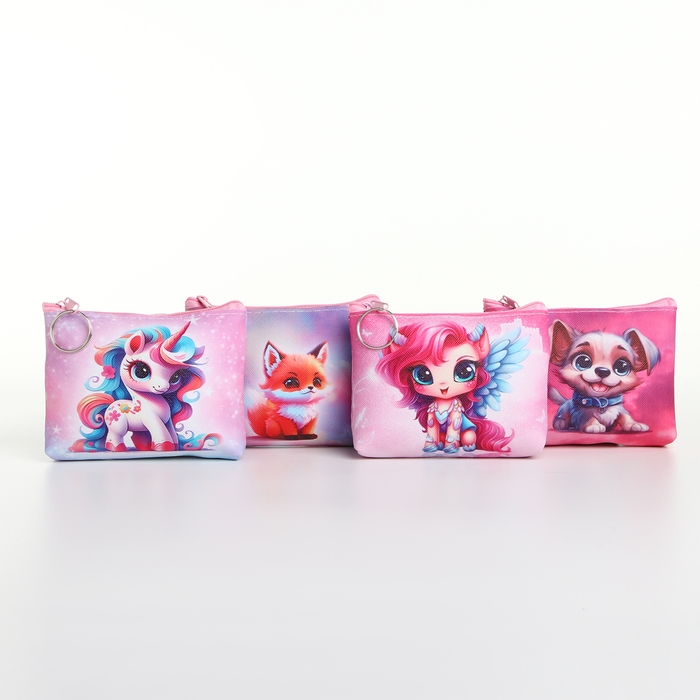 Кошелёк детский на молнии &laquo;Выбражулька&raquo;, цвет МИКС