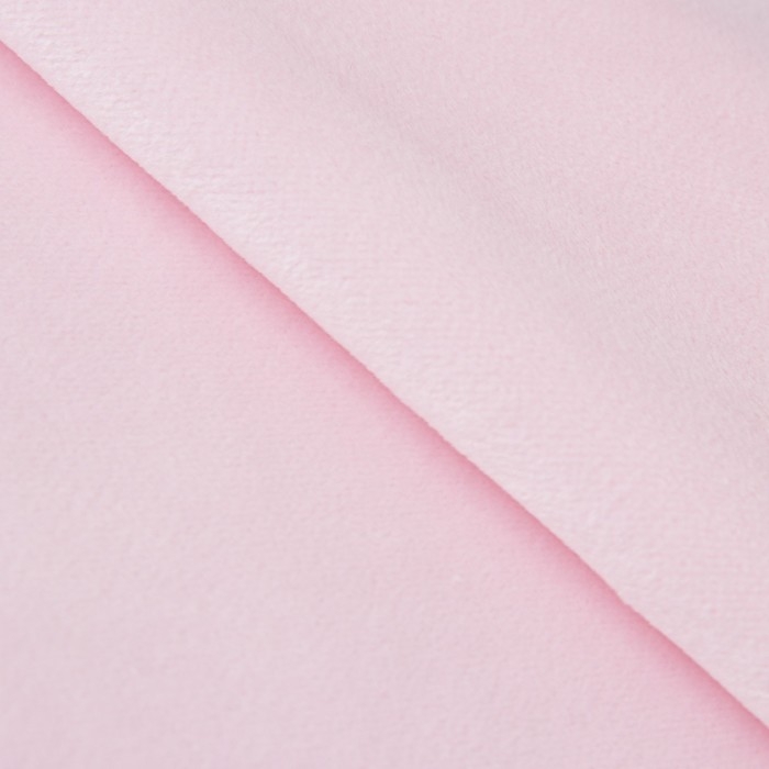 Ткань для пэчворка плюш &laquo;Нежно‒розовая&raquo;, 55 &times; 50 см
