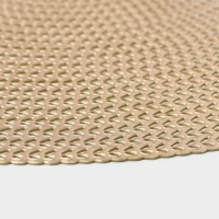 Салфетки сервировочные на стол Доляна &laquo;Тринити&raquo;, d=38 см, 4 шт, цвет золото