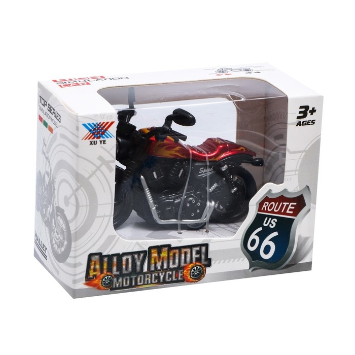 Мотоцикл металлический &laquo;Пламя&raquo;, МИКС