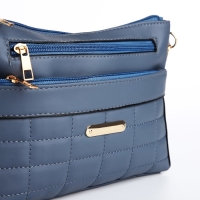 Сумка кросс-боди на молнии, цвет синий Сумка кросс-боди на молнии, цвет синий