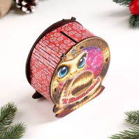 Копилка "Символ года 2025. К деньгам!" 11,3х10,8х5,5 см