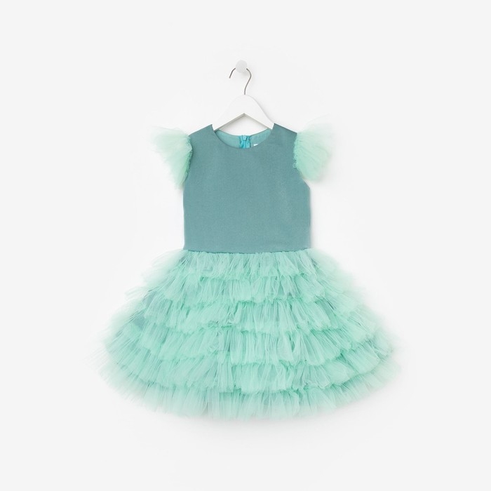 Платье для девочки с крылышками KAFTAN, размер 36 (134-140), цвет мятный