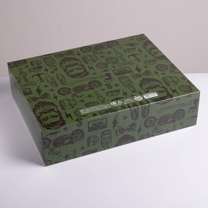 Коробка подарочная складная, упаковка, &laquo;С 23 февраля&raquo;, 31 х 24.5 х 8 см