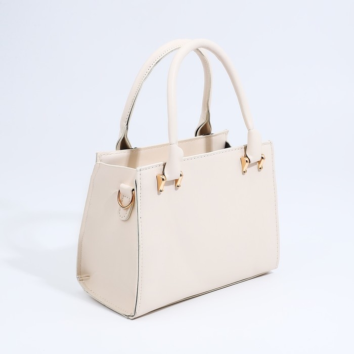 Сумка женская тоут на молнии, цвет белый Сумка женская тоут на молнии, цвет белый