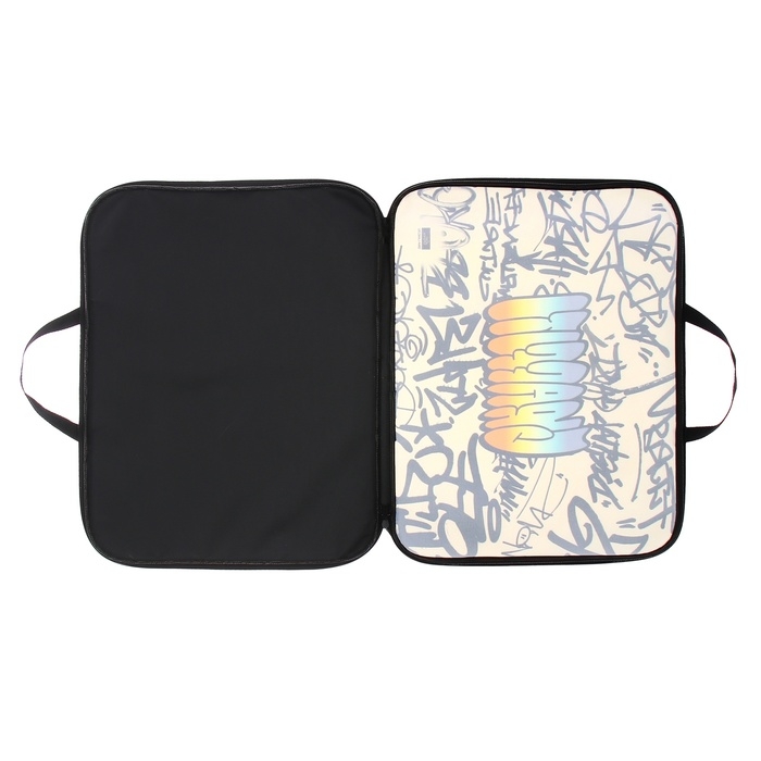 Папка для чертежей и рисунков А3, 470 х 350 х 20 мм, с ручками, текстильная, Calligrata Папка для чертежей и рисунков А3, 470 х 350 х 20 мм, с ручками, текстильная, Calligrata "Граффити"