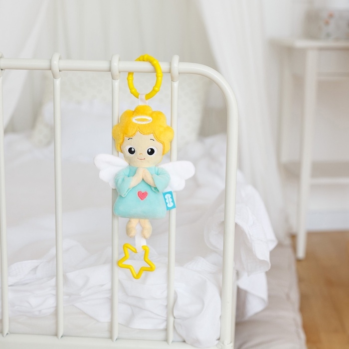 Мягкая подвеска - игрушка Мякиши «Ангел», 32 см, на кроватку и коляску Мягкая подвеска - игрушка Мякиши «Ангел», 32 см, на кроватку и коляску