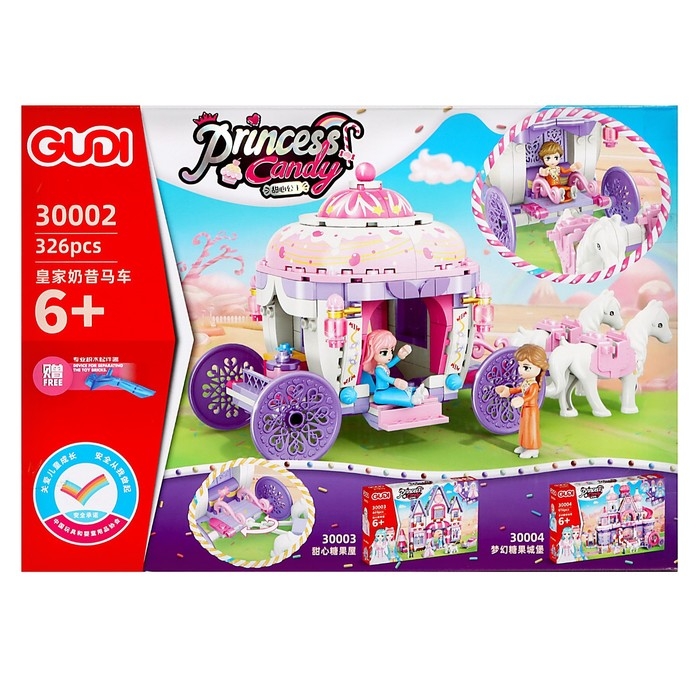 Конструктор Принцессы &laquo;Зефирная карета&raquo;, 326 деталей