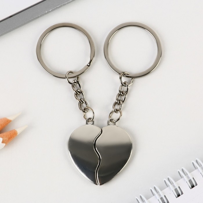 Брелок для ключей парный, &laquo;Ты самая особнная&raquo;, металл, 8 х 3 см