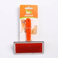 Пуходерка "Лапки" большая без капель, 12 х 13 см, оранжевая Пуходерка "Лапки" большая без капель, 12 х 13 см, оранжевая