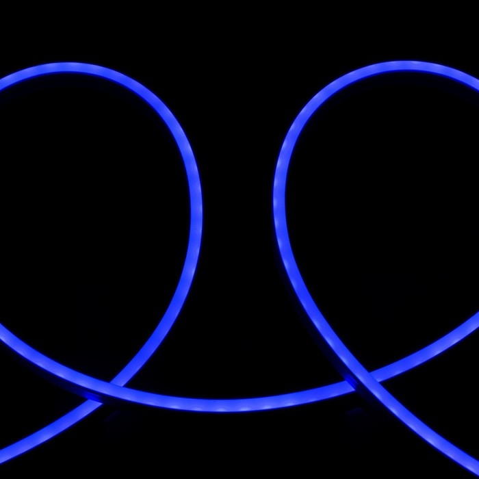 Гибкий неон Luazon Lighting 6 × 12 мм, IP65, 50 м, SMD2835, 120 LED/м, 12 В, свечение синее Гибкий неон Luazon Lighting 6 × 12 мм, IP65, 50 м, SMD2835, 120 LED/м, 12 В, свечение синее