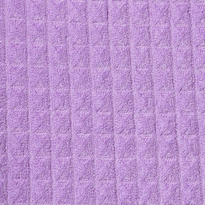 Набор для бани и ванной Этель «Вафля» полотенце 70*140 см+чалма 21*25 см, цв.фиолетовый Набор для бани и ванной Этель «Вафля» полотенце 70*140 см+чалма 21*25 см, цв.фиолетовый