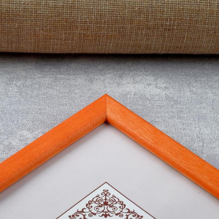 Фоторамка сосна с14 21х30 см, 069 оранжевый (пластиковый экран) Фоторамка сосна с14 21х30 см, 069 оранжевый (пластиковый экран)