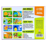 Развивающая игра на липучках «Изучаем животных. Кто что ест?» Развивающая игра на липучках «Изучаем животных. Кто что ест?»