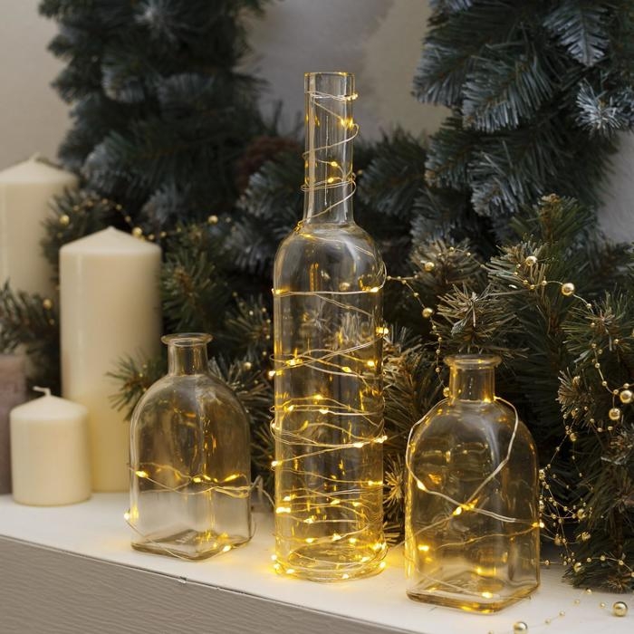 Гирлянда «Нить» 5 м роса, IP20, серебристая нить, 50 LED, батарейки CR2032х2 (в комплекте), свечение жёлтое Гирлянда «Нить» 5 м роса, IP20, серебристая нить, 50 LED, батарейки CR2032х2 (в комплекте), свечение жёлтое