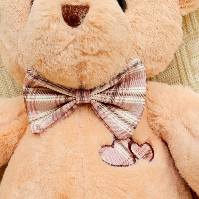 Мягкая игрушка «Мишка», с бантиком, 45 см, цвет бежевый Мягкая игрушка «Мишка», с бантиком, 45 см, цвет бежевый