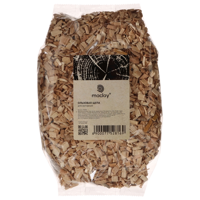Щепа для копчения maclay «Ольха», 210±30 г Щепа для копчения maclay «Ольха», 210±30 г
