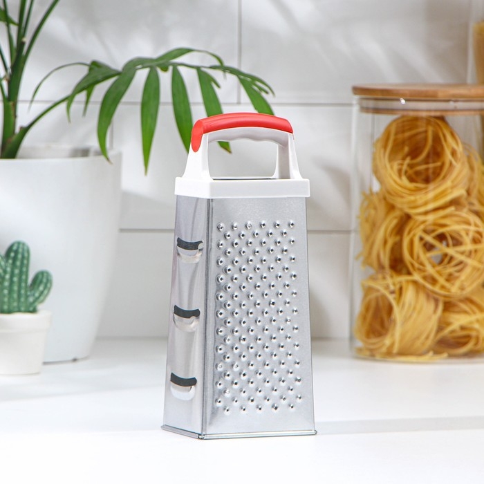 Тёрка четырёхгранная Доляна &laquo;Помощник&raquo;, 20 см, цвет МИКС