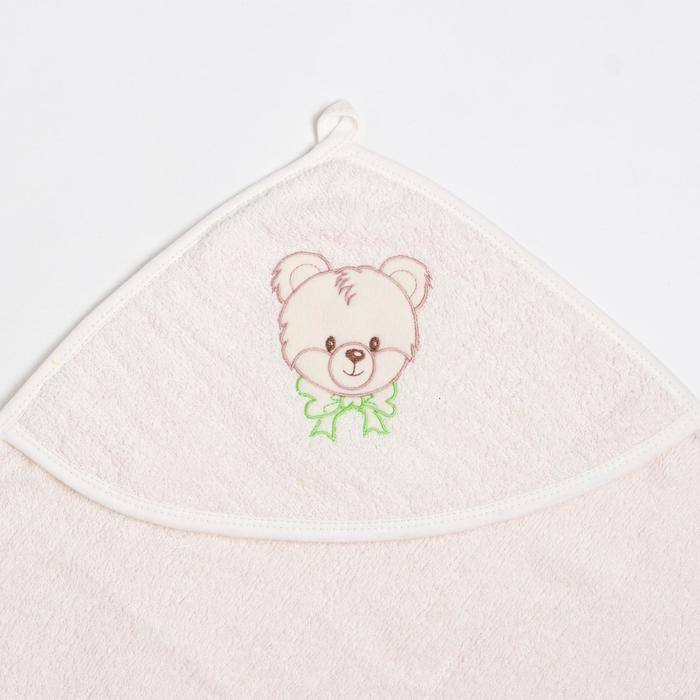 Набор для купания (уголок + рукавичка), молочный, махра 340г/м Набор для купания (уголок + рукавичка), молочный, махра 340г/м