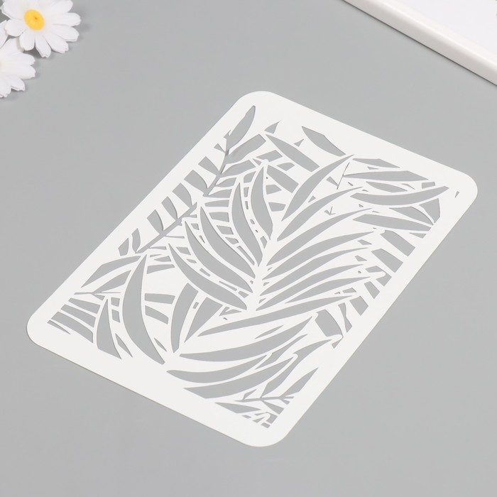 Трафарет пластиковый "Листья пальмы", 16х24 см