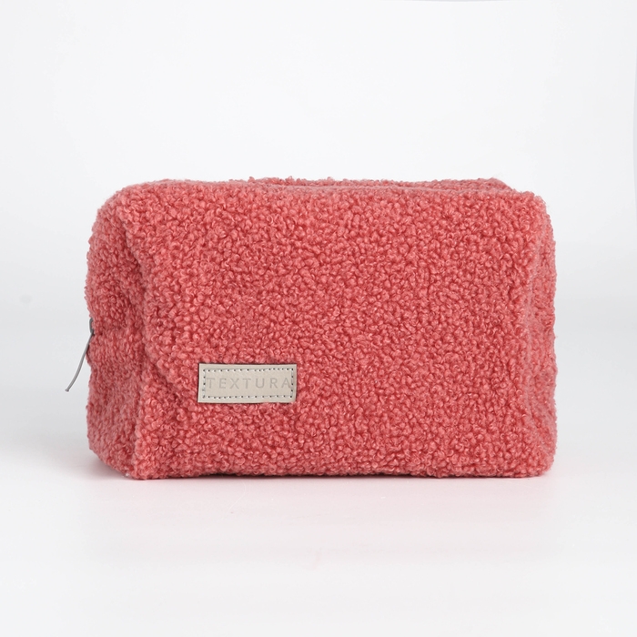 Косметичка на молнии,TEXTURA, цвет розовый Косметичка на молнии,TEXTURA, цвет розовый
