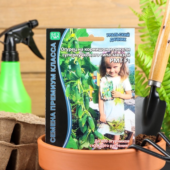 Семена Огурец Семена Огурец "РМТ" F1 супербукетный тип, партенокарпический, 5 шт